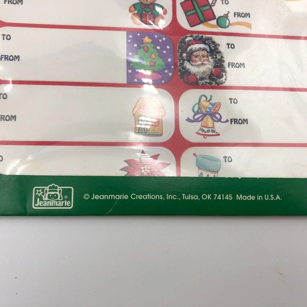 Vintage Christmas Tags Labels Lot Of 3 Packages Gift 210 Total